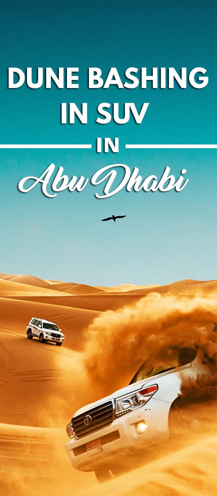 Dune Bashing in SUV & Sand boarding in Abu Dhabi dubai desert safari