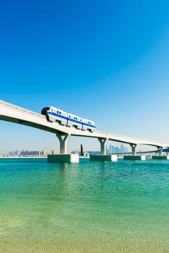 dubai monorail metro to the last stop the atlantis palm jumeirah