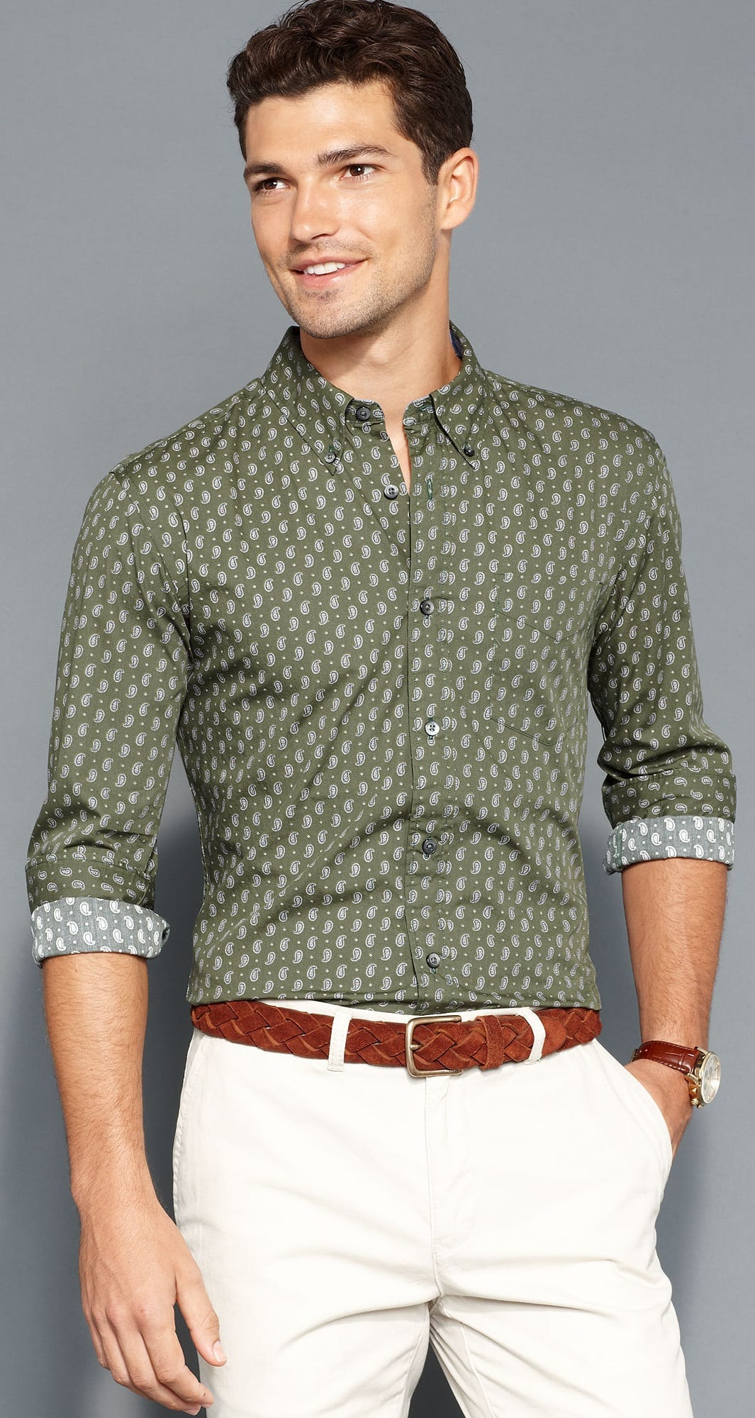 Casual Micro Print Outfit Ideas For Men