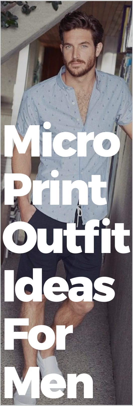 Micro Print Outfit Ideas For Men