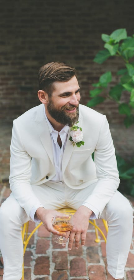 White Tailored Suit For Men