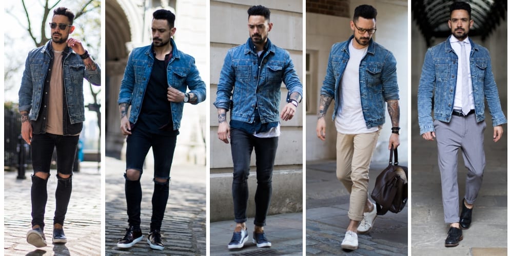 denim jacket outfit for men