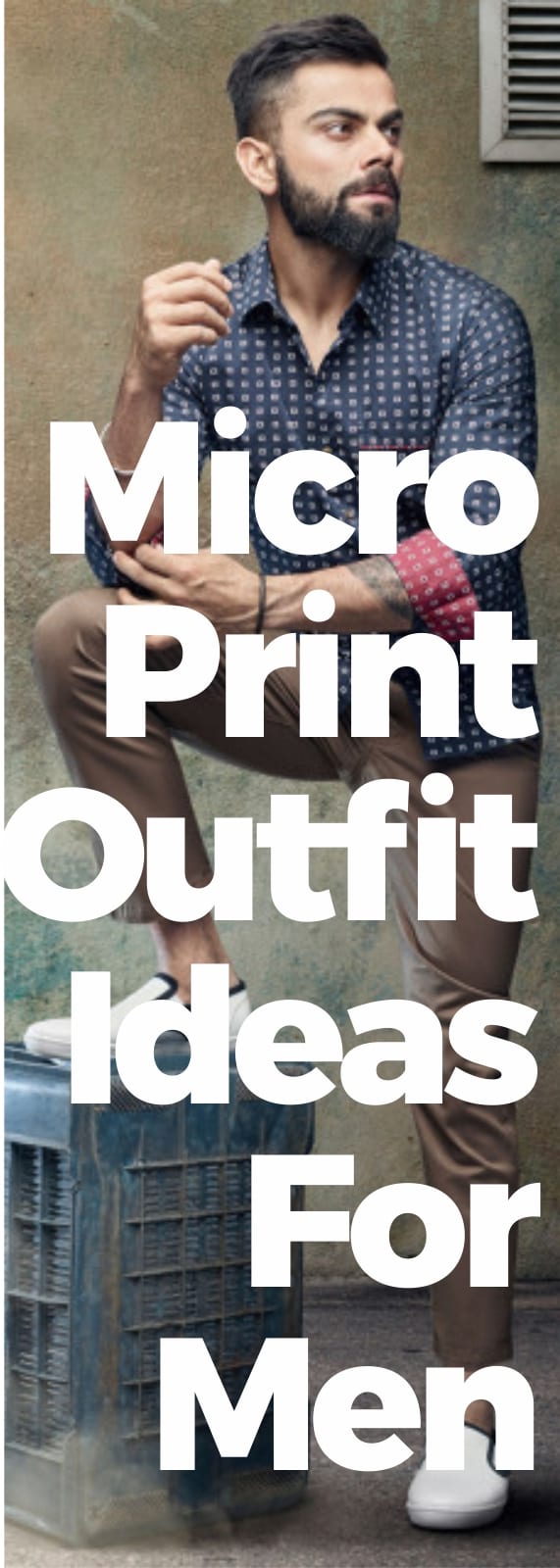 Men's Micro Print Outfit Ideas