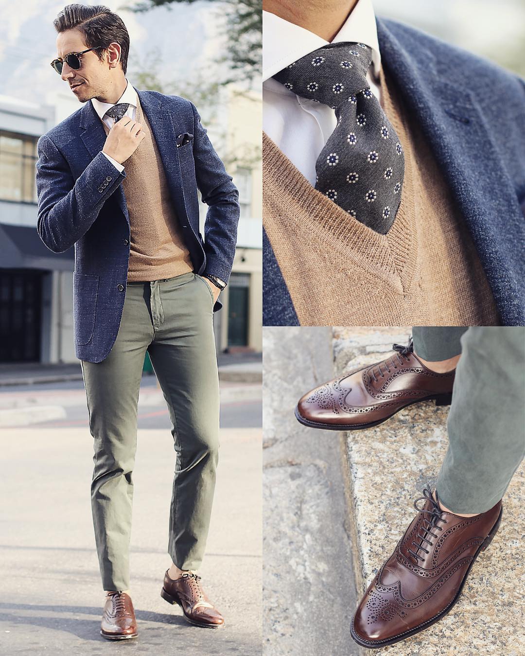 Suit, Tie And Shoes Combinations For Men