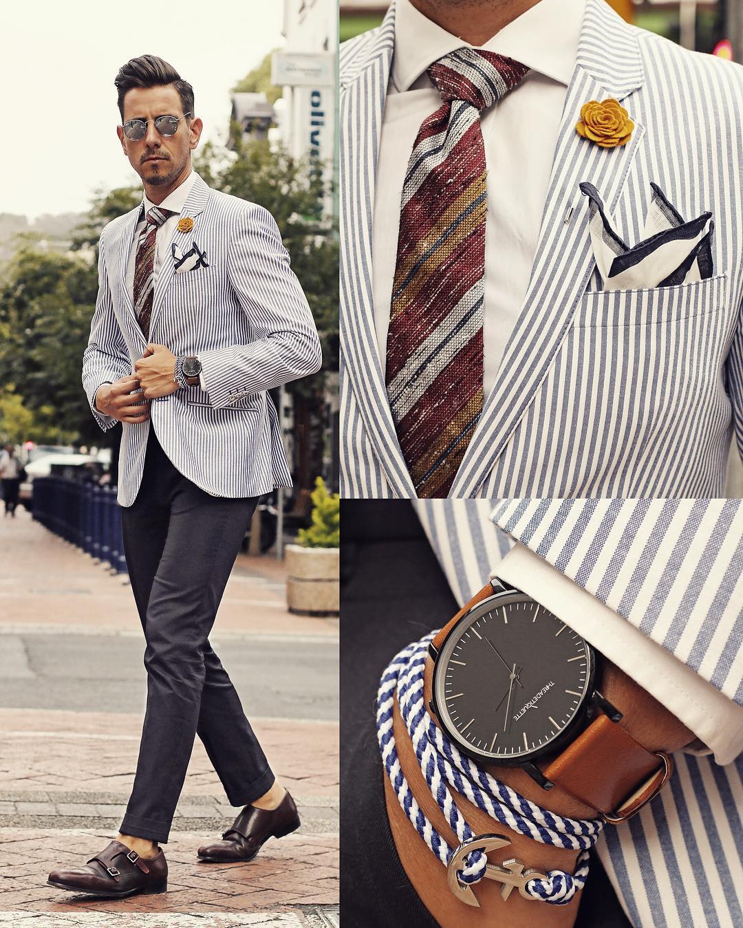 Suit, Watch And Accessories Combinations For Men