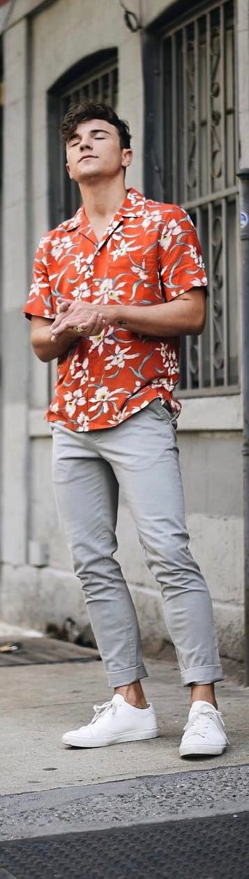 Trendy Printed Shirt Outfit Ideas For Men
