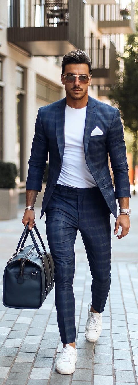 White t shirt for blazer clearance