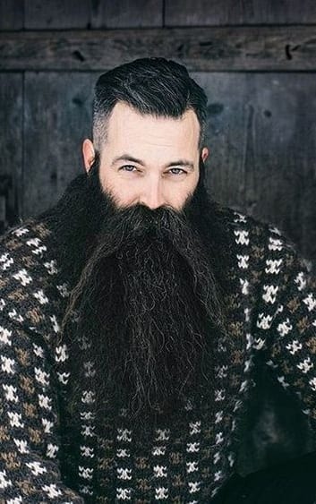 undercut and long beard