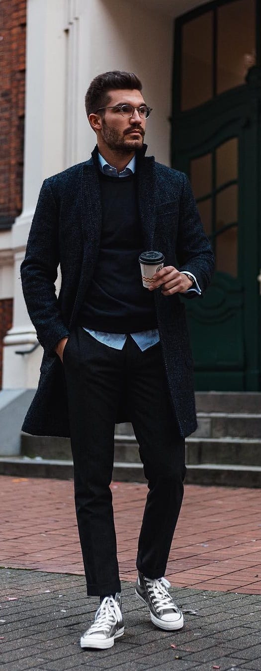 Semi-Formal Sweater Outfit Ideas For Men