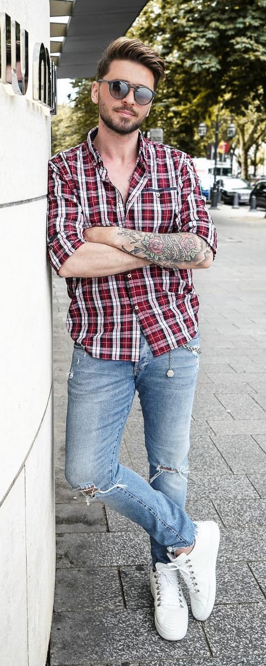 Stylish Plaid Outfit Ideas For Men