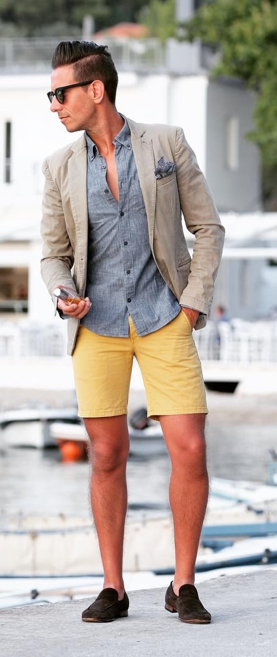 Best Short Suit Outfit Ideas For Men