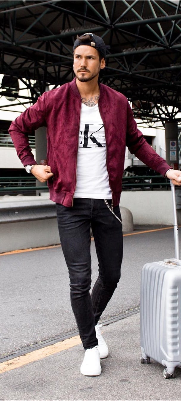 Fashionable Bomber Jacket Outfit Ideas For Men