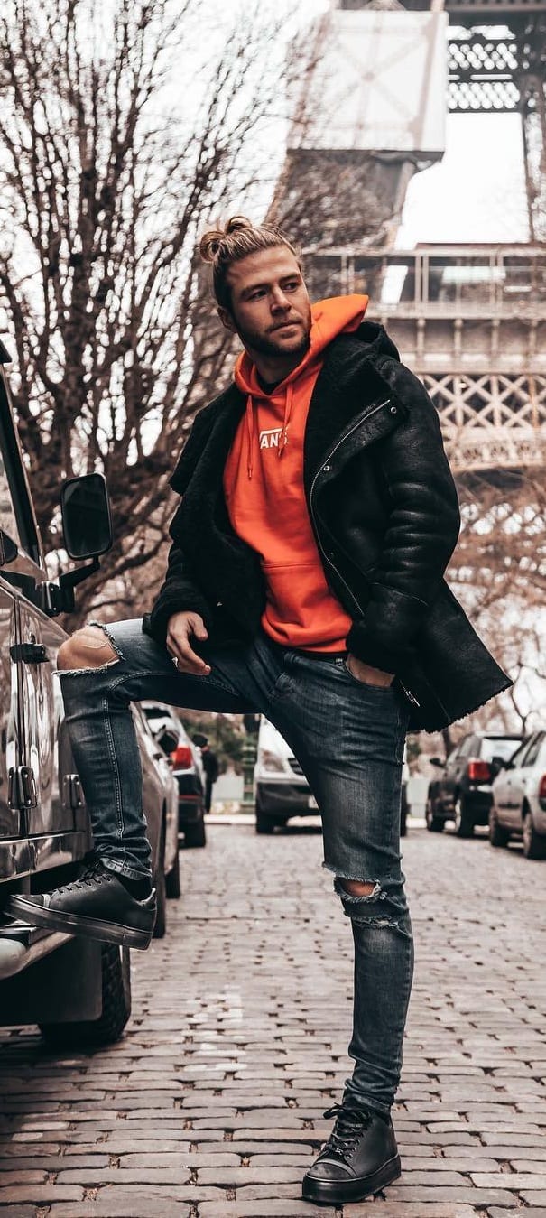 Street Style Puffer Jacket Outfit Ideas For Men