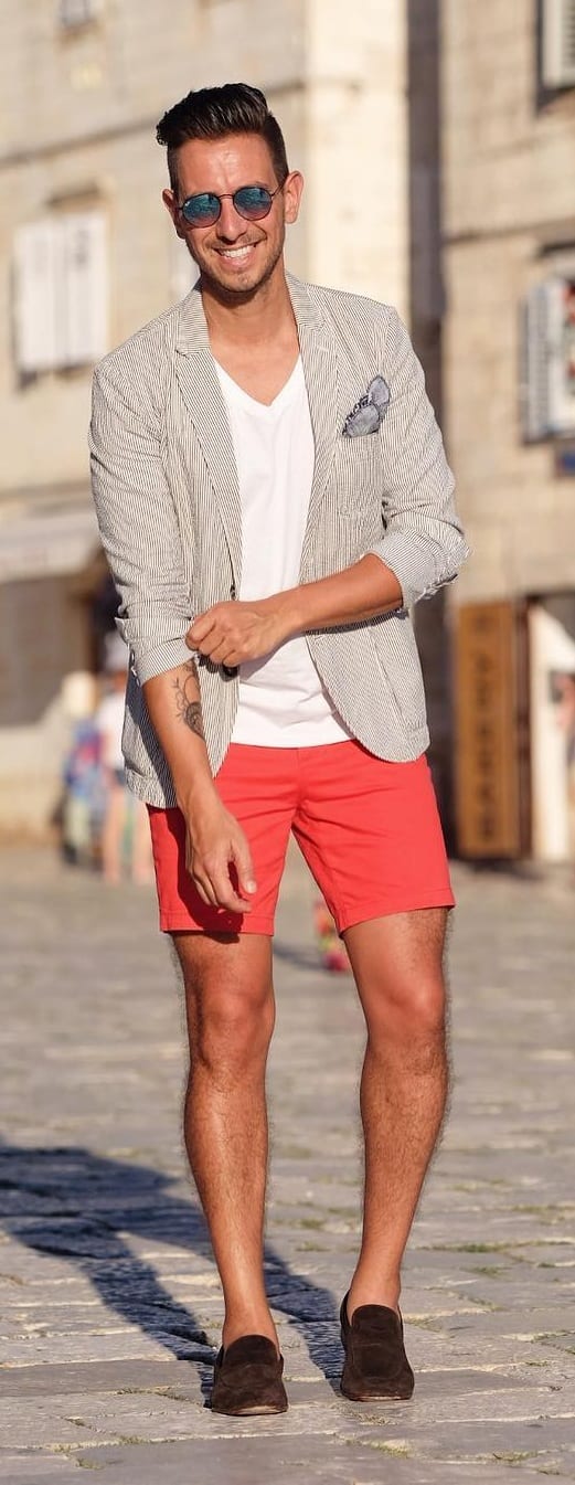 Stunning Short Suit Outfit Ideas For Men
