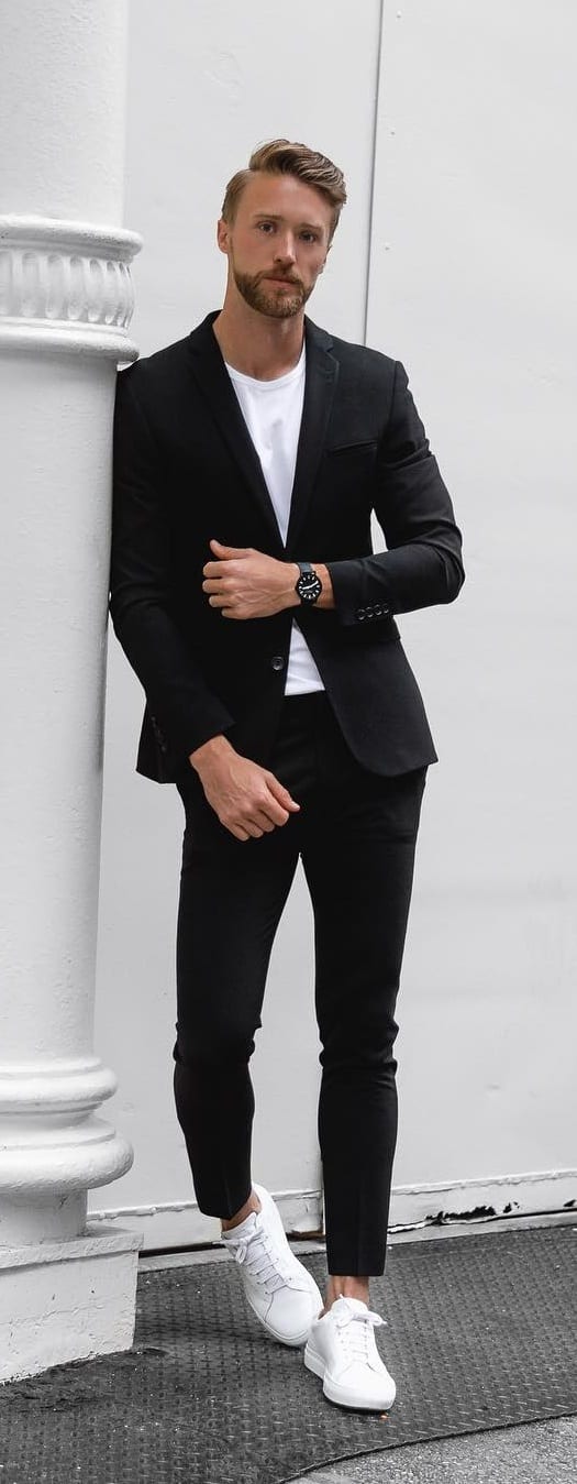 Suits With Sneakers Outfit Ideas To Style