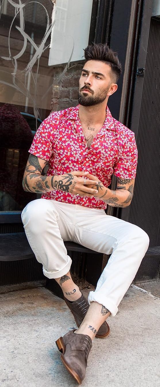 Amazing Short Sleeve Printed Shirt For Men