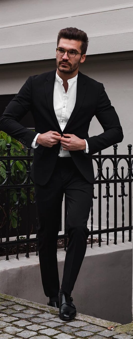 Black Suit Outfit Ideas For Men In 2019