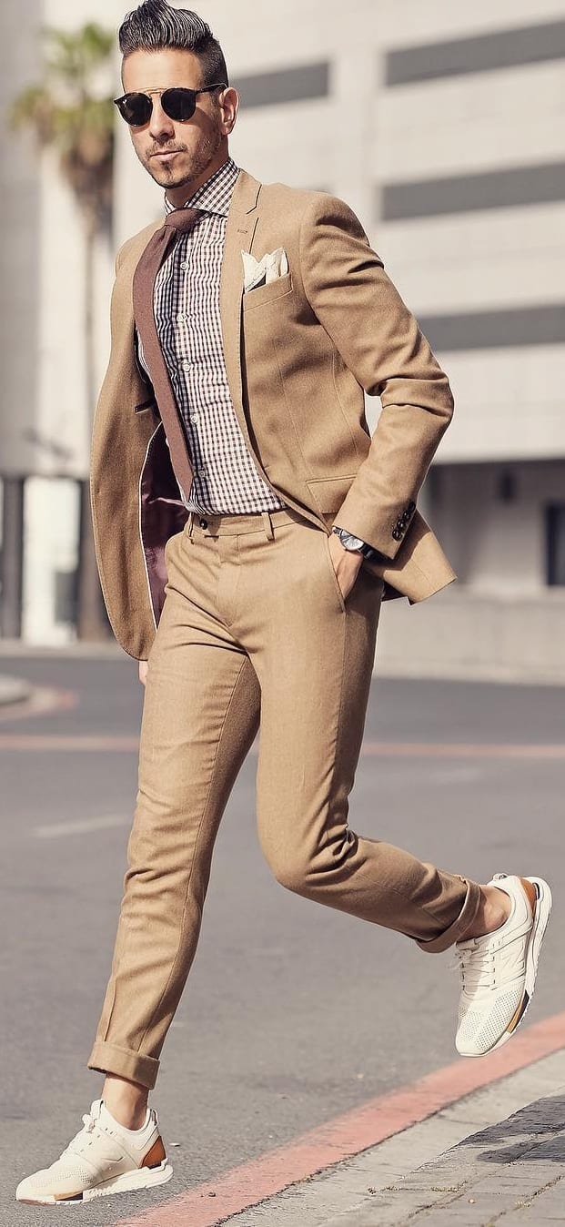 Khaki Suit Outfit Ideas For Men in 2019
