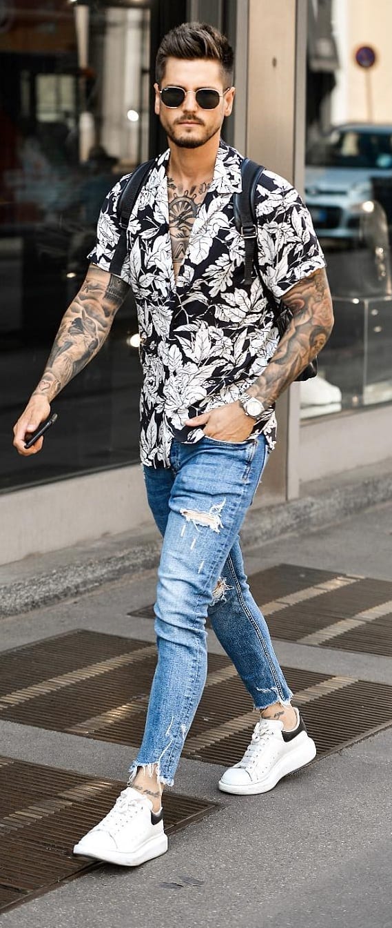Printed Summer Street Style Outfit Ideas For Men
