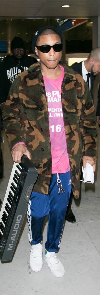 Pharrell Williams Airport Style