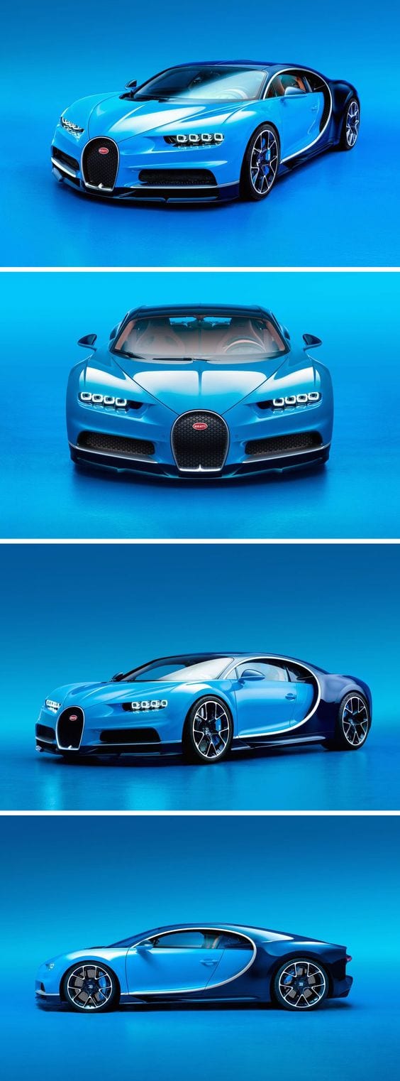 BUGATTI BLUE-PURPLE CUSTOM CAR