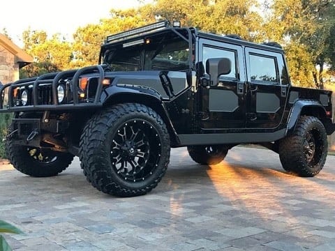 Black Chrome Hummer Car