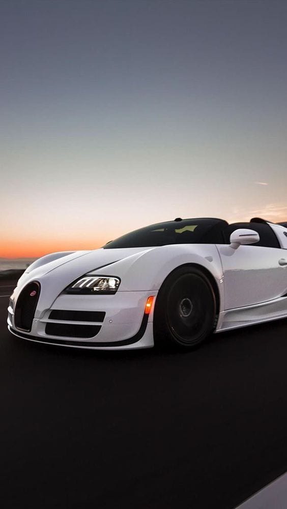 Bugatti Veyron WHITE SUNSET