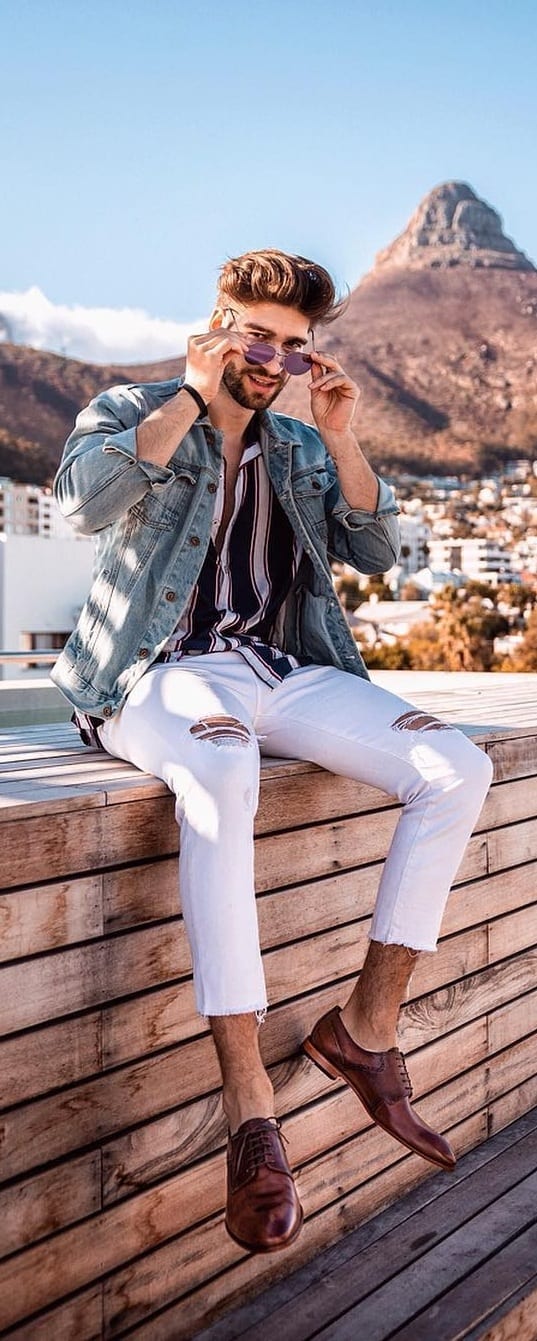 Cool White Jeans Outfit Ideas For Men