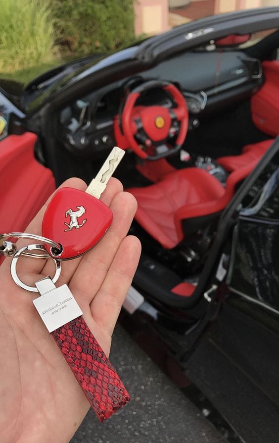 Ferrari X Red Python Car Keys