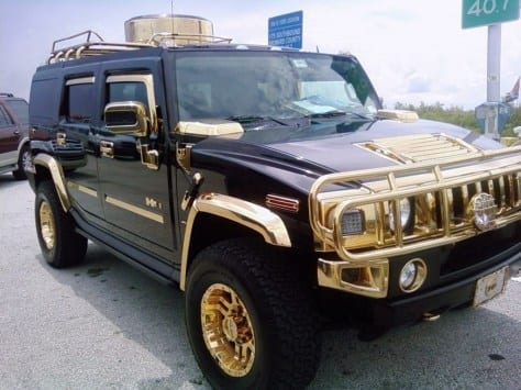 GOLDEN BLACK HUMMER