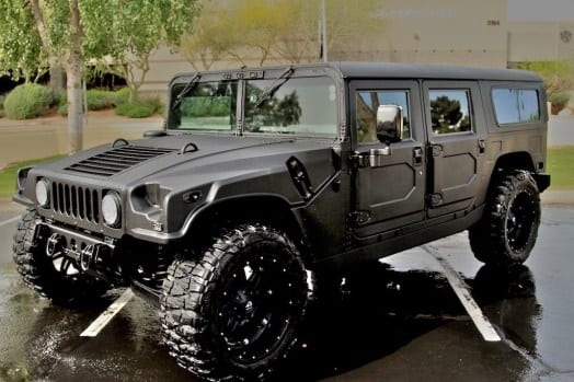 Military Brown Hummer Car