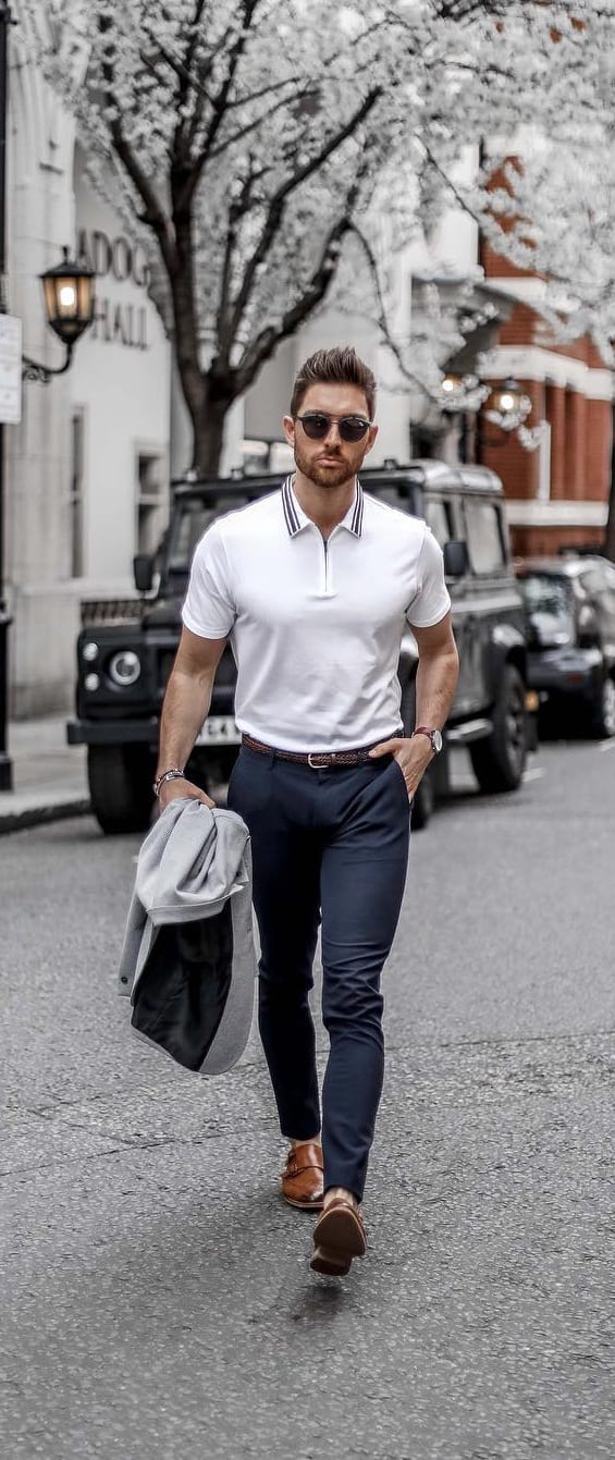 Polo T-shirt Outfit Ideas2019
