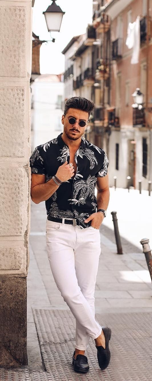 Simple White Jeans Outfit Ideas For Men