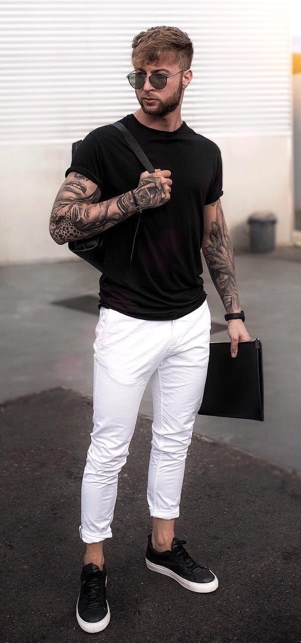 Stylish White Jeans Outfit Ideas For Men