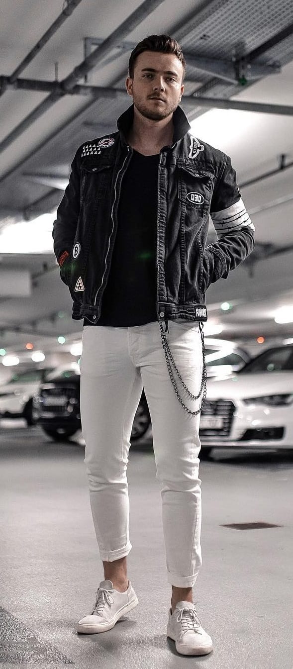 Trendy White Jeans Outfit Ideas For Men