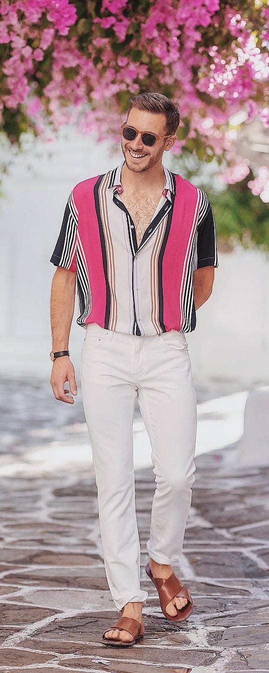 White Jeans Outfit Ideas For Guys