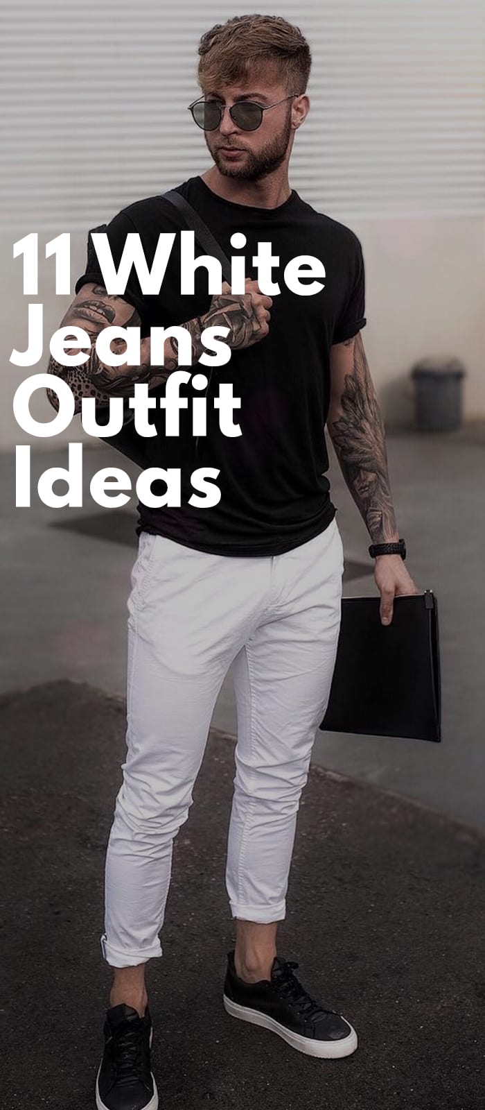White Jeans Outfits For Men.