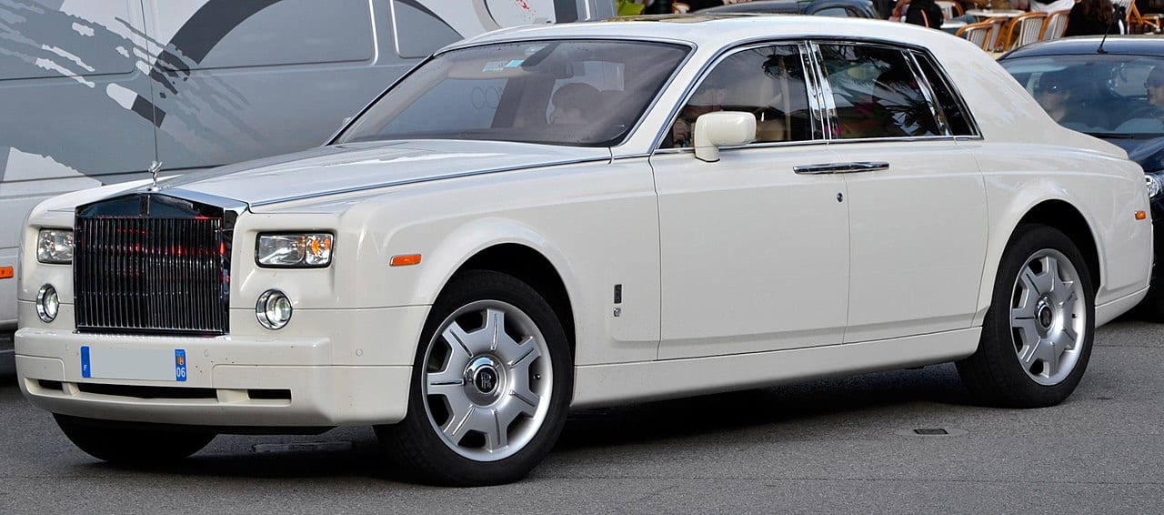 All White Rolls Royce Phantom