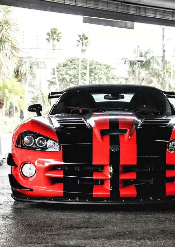 DODGE VIPER RED CUSTOM CAR