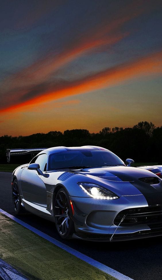 DODGE VIPER SUNSET WALLPAPER