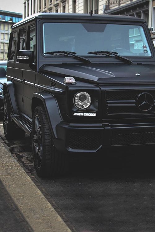 G WAGON MATTE BLACK MERCEDES SUV