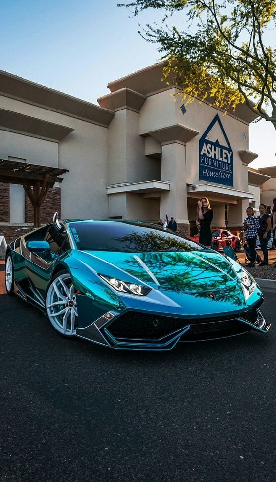 LAMBORGHINI AQUA BLUE CHROME