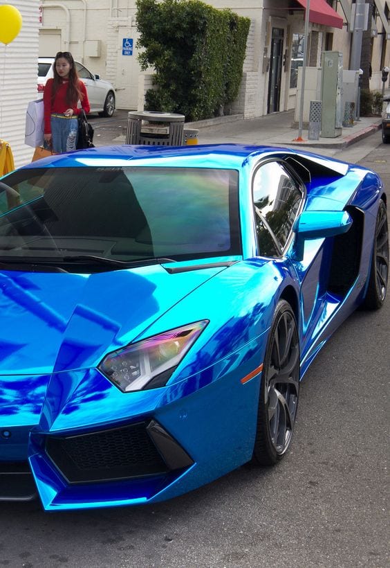 LAMBORGHINI BLUE CHROME