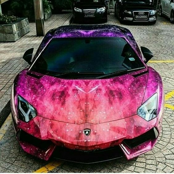 LAMBORGHINI GALAXY RED AND PURPLE