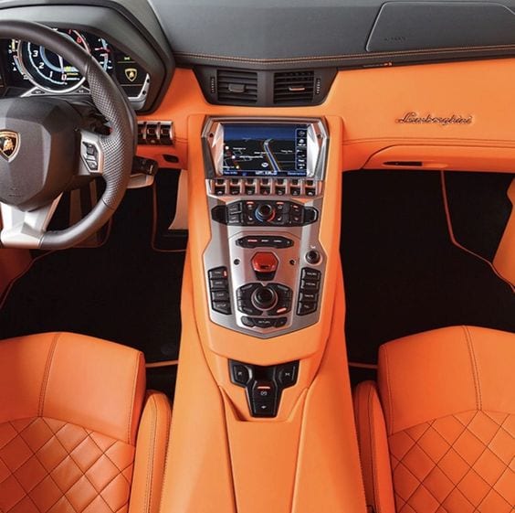 LAMBORGHINI INTERIOR ORANGE