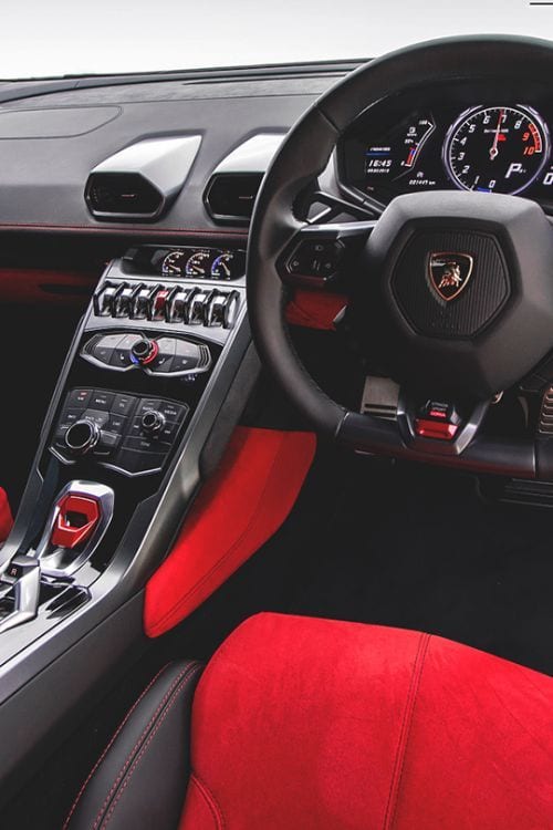 LAMBORGHINI INTERIOR RED