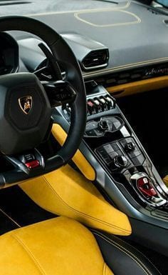 LAMBORGHINI INTERIOR YELLOW