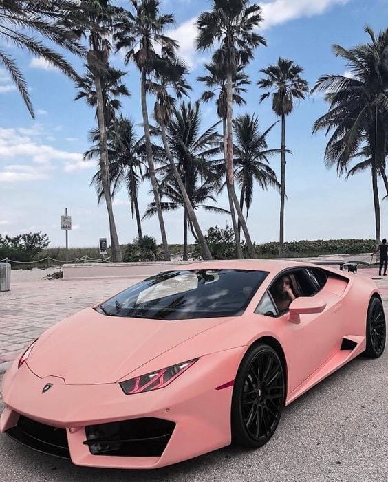 LAMBORGHINI PINK MATTE ON BEACH