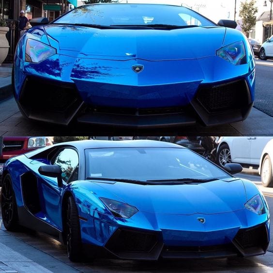 LAMBORGHINI BLUE CHROME