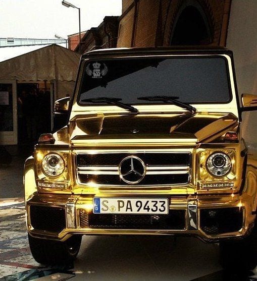 MERCEDES G WAGON GOLD LUXURY CAR